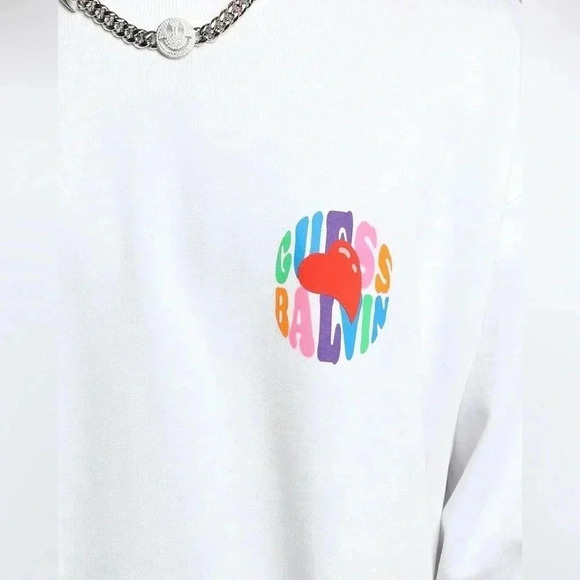 Guess x J Balvin Amor Crewneck Sweatshirt NWT - Picture 7 of 11